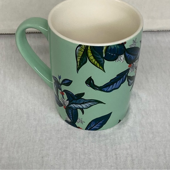 Starbucks 2021 Mint Green Floral Leaves Mermaid Logo Coffee Teacup Mug 10oz. - Picture 4 of 13